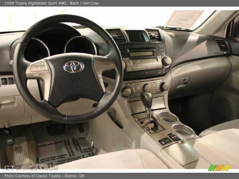 Black / Ash Gray 2008 Toyota Highlander Sport 4WD