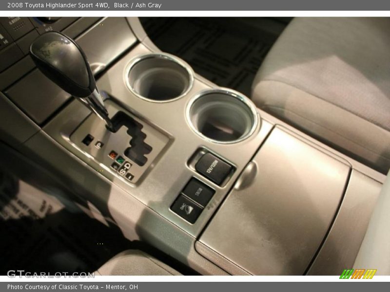Black / Ash Gray 2008 Toyota Highlander Sport 4WD