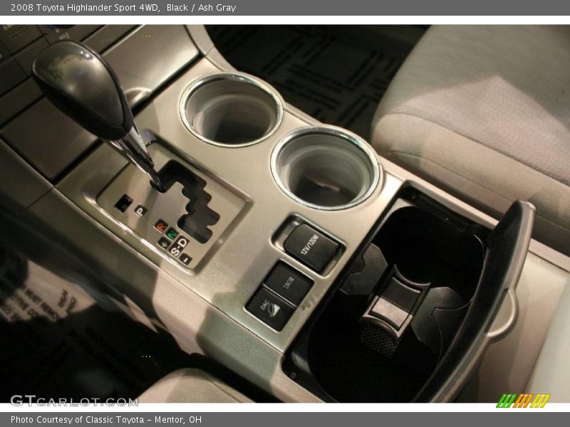 Black / Ash Gray 2008 Toyota Highlander Sport 4WD