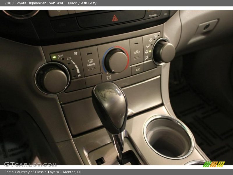 Black / Ash Gray 2008 Toyota Highlander Sport 4WD