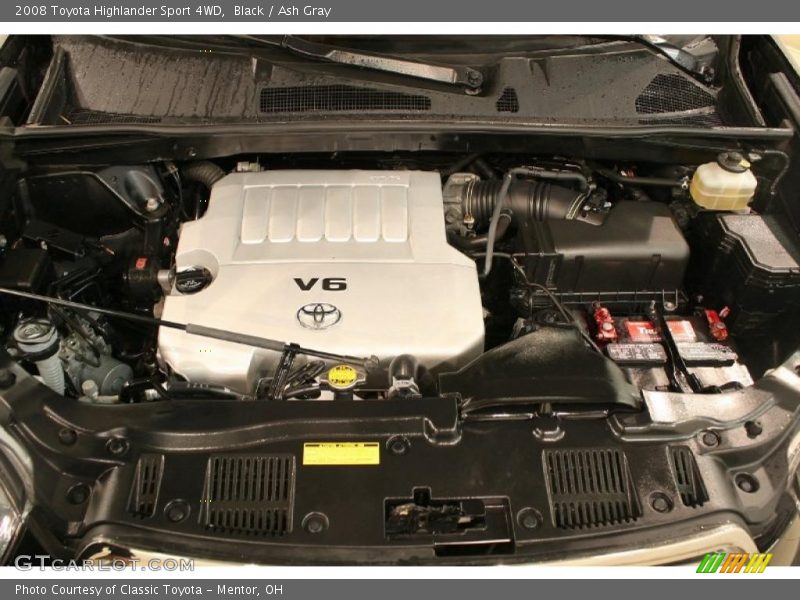 Black / Ash Gray 2008 Toyota Highlander Sport 4WD