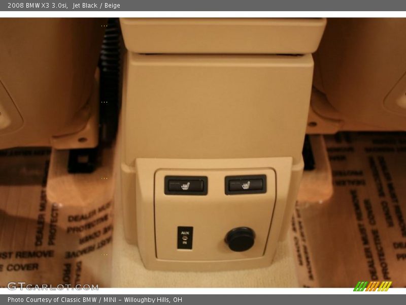 Jet Black / Beige 2008 BMW X3 3.0si