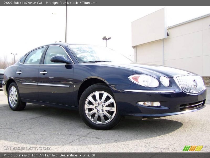 Midnight Blue Metallic / Titanium 2009 Buick LaCrosse CXL