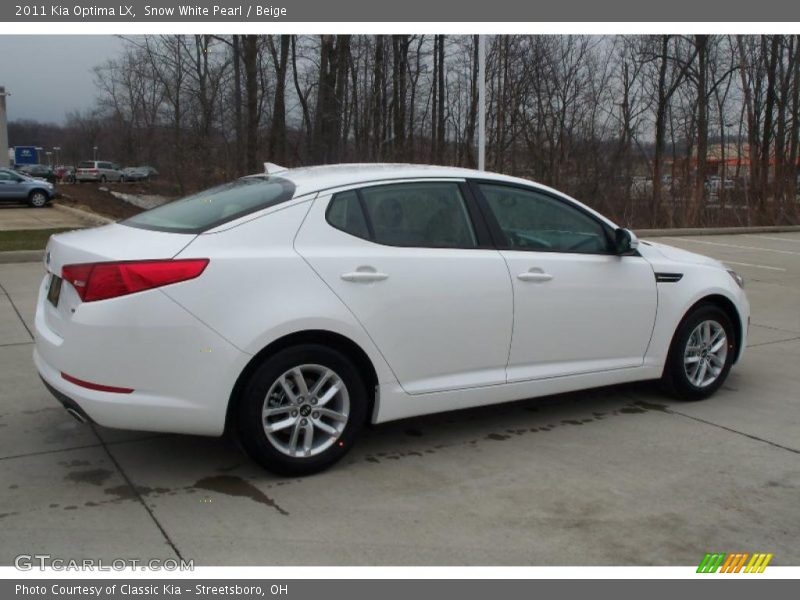 Snow White Pearl / Beige 2011 Kia Optima LX
