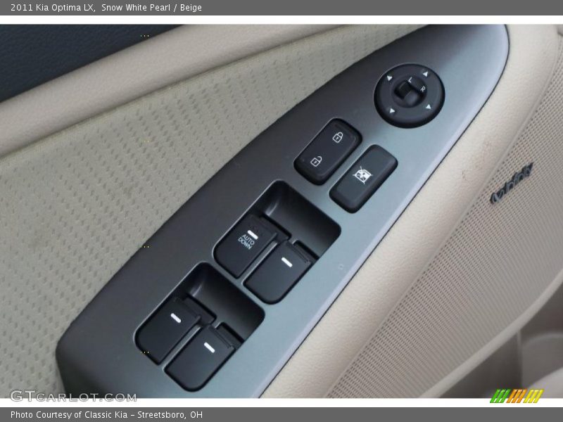 Snow White Pearl / Beige 2011 Kia Optima LX
