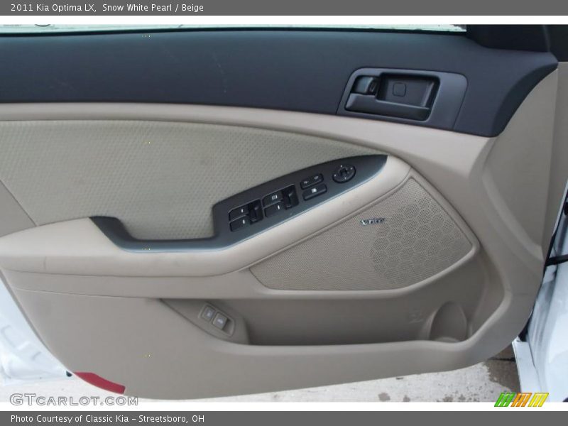 Snow White Pearl / Beige 2011 Kia Optima LX