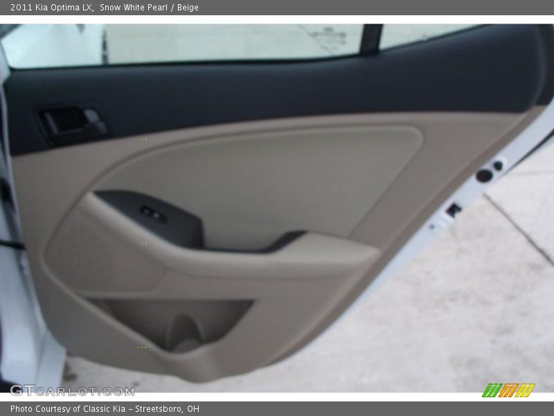 Snow White Pearl / Beige 2011 Kia Optima LX