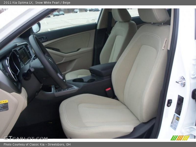 Snow White Pearl / Beige 2011 Kia Optima LX