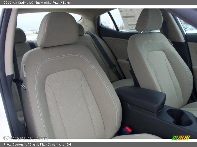 Snow White Pearl / Beige 2011 Kia Optima LX
