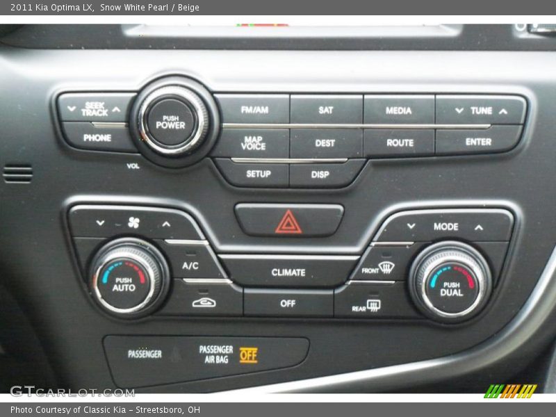 Snow White Pearl / Beige 2011 Kia Optima LX