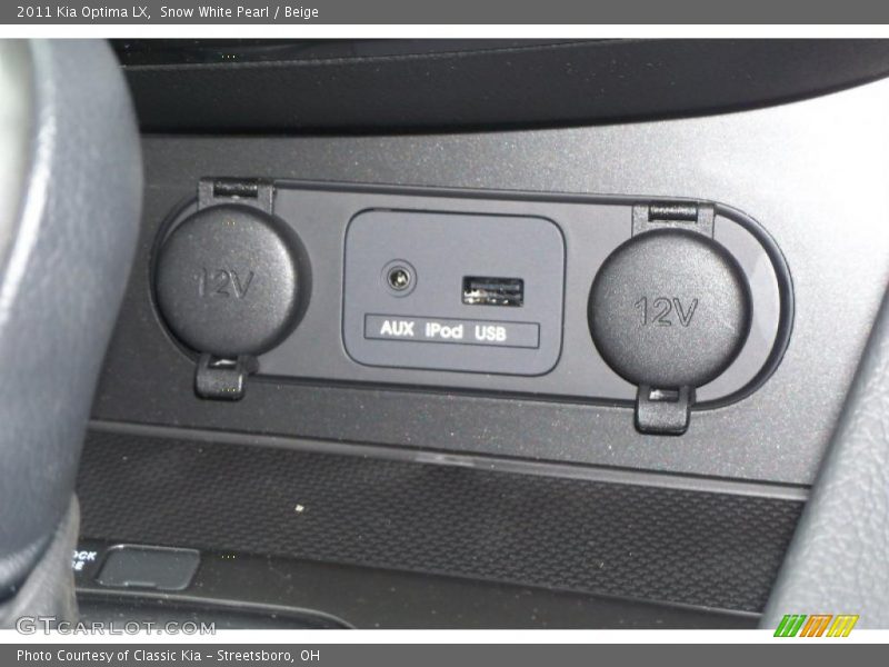 Snow White Pearl / Beige 2011 Kia Optima LX