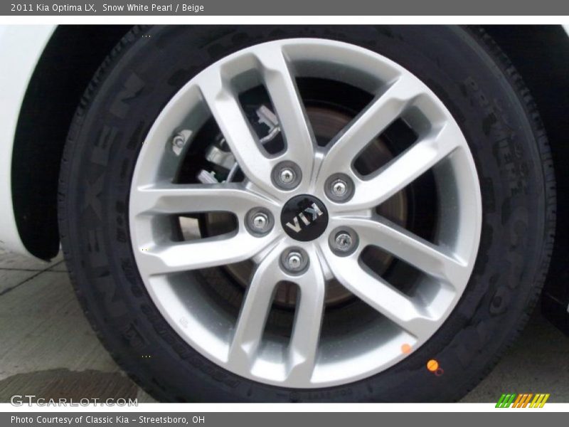 Snow White Pearl / Beige 2011 Kia Optima LX