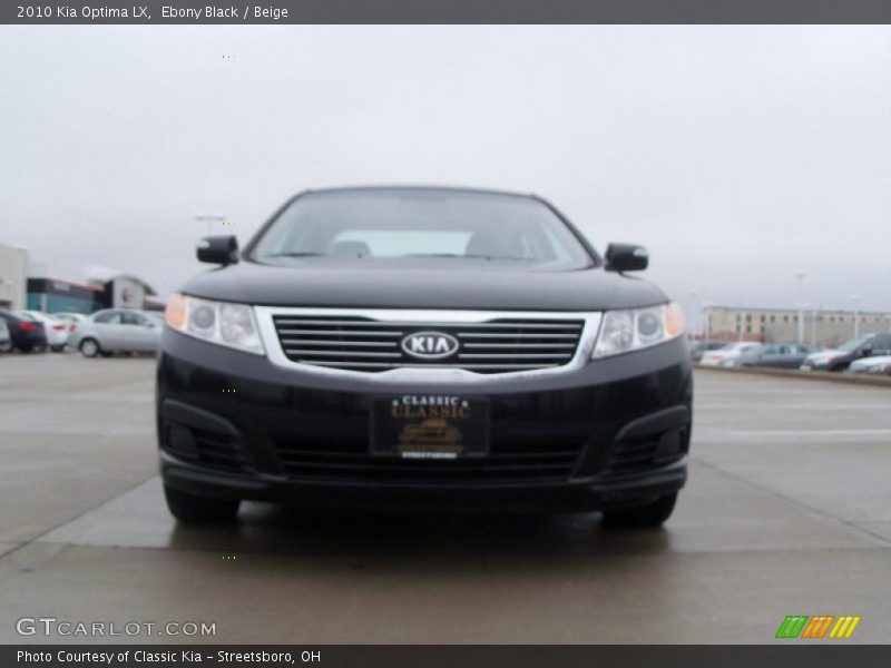 Ebony Black / Beige 2010 Kia Optima LX