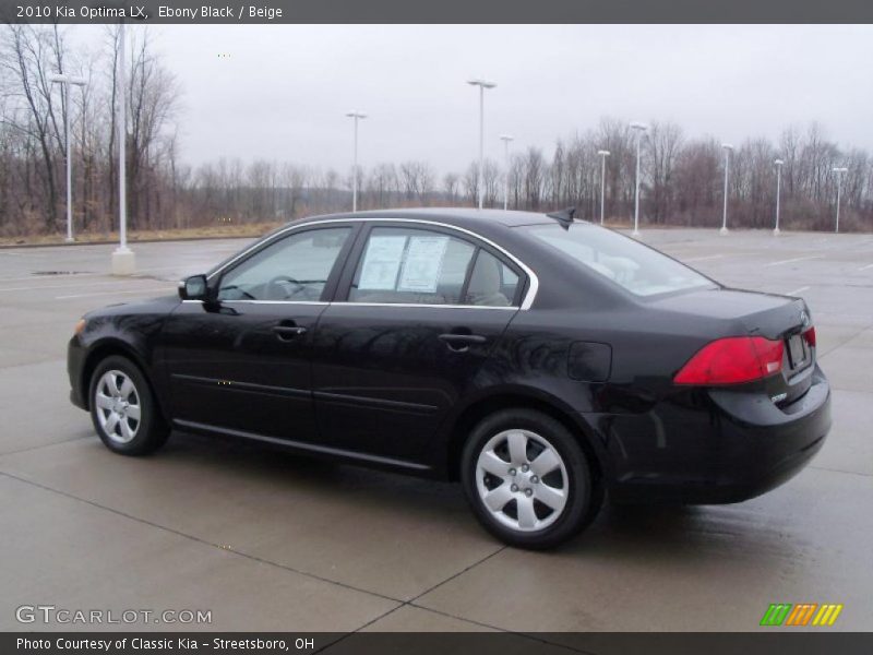 Ebony Black / Beige 2010 Kia Optima LX