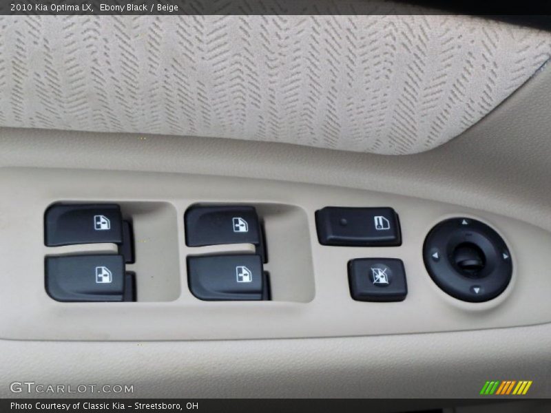 Ebony Black / Beige 2010 Kia Optima LX