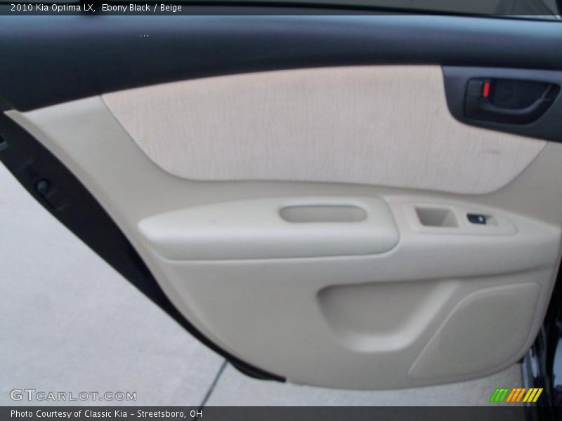 Ebony Black / Beige 2010 Kia Optima LX