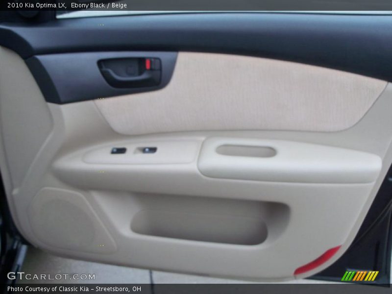 Ebony Black / Beige 2010 Kia Optima LX