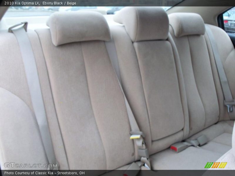 Ebony Black / Beige 2010 Kia Optima LX
