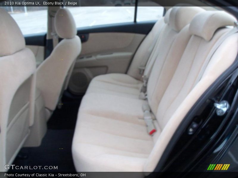 Ebony Black / Beige 2010 Kia Optima LX