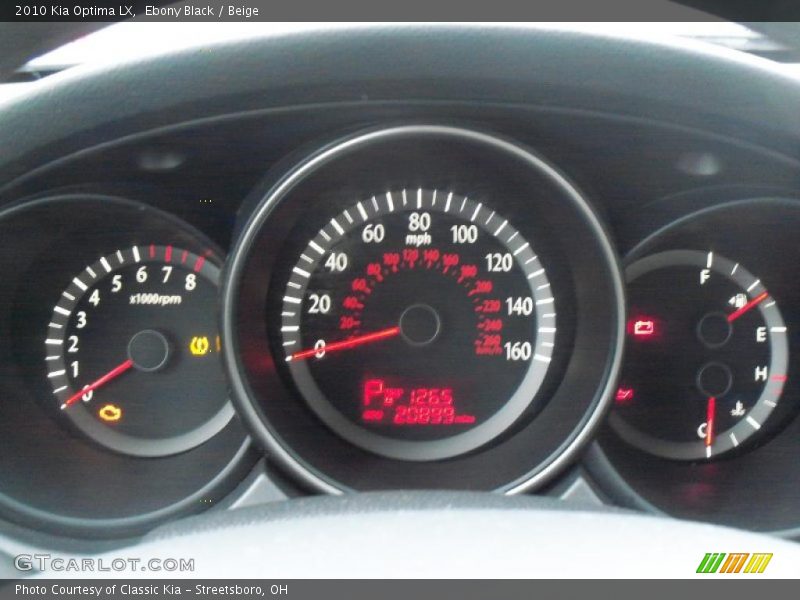 Ebony Black / Beige 2010 Kia Optima LX