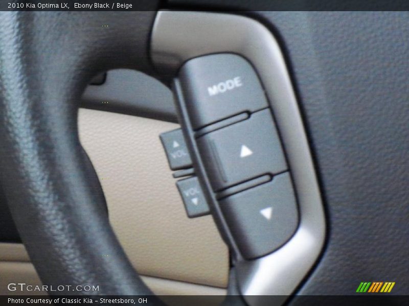 Ebony Black / Beige 2010 Kia Optima LX