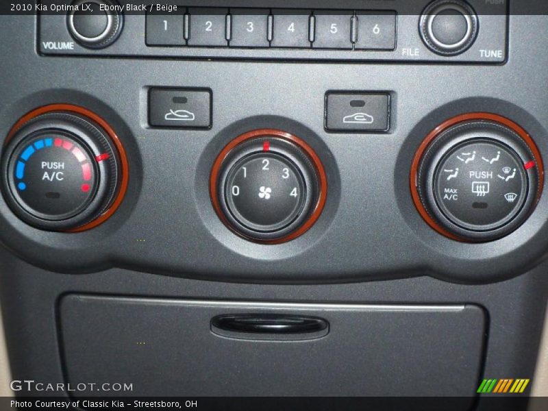 Ebony Black / Beige 2010 Kia Optima LX