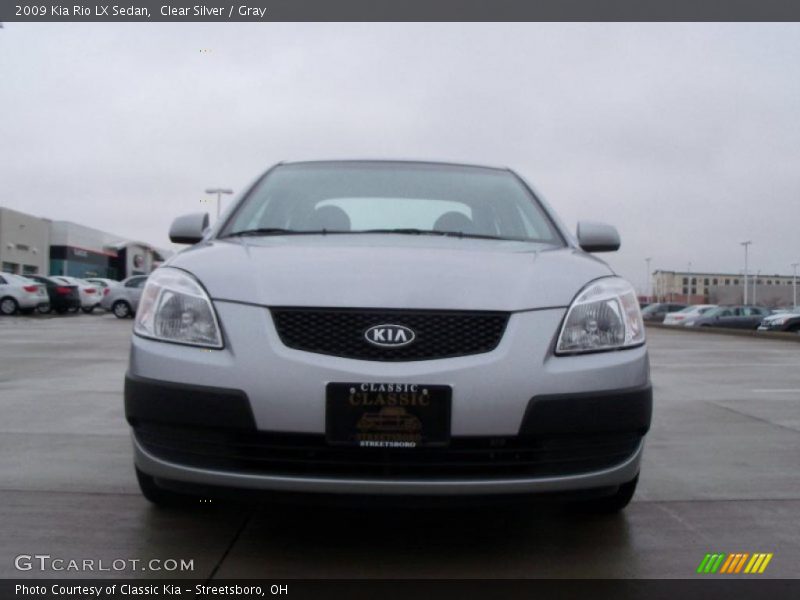 Clear Silver / Gray 2009 Kia Rio LX Sedan