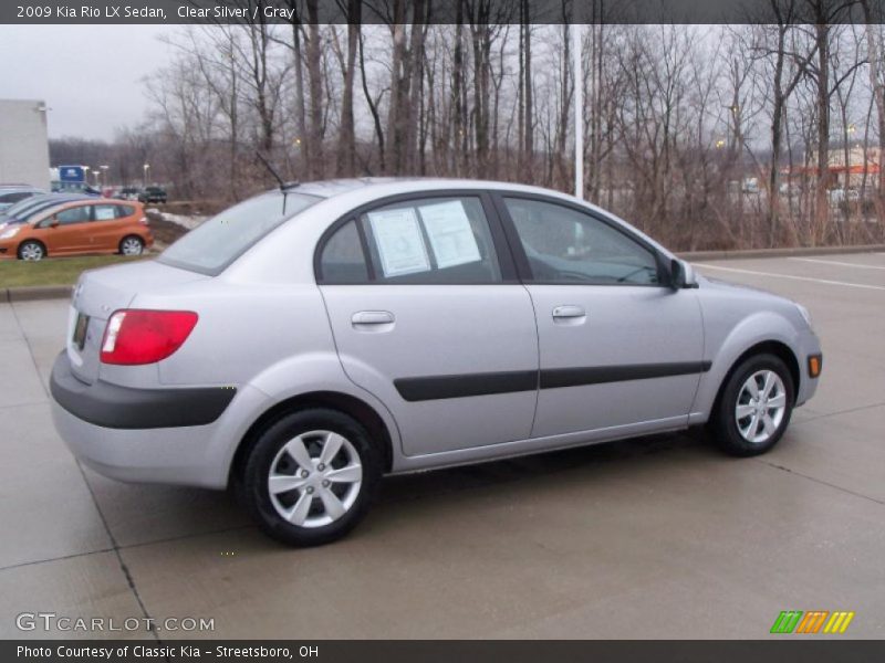 Clear Silver / Gray 2009 Kia Rio LX Sedan