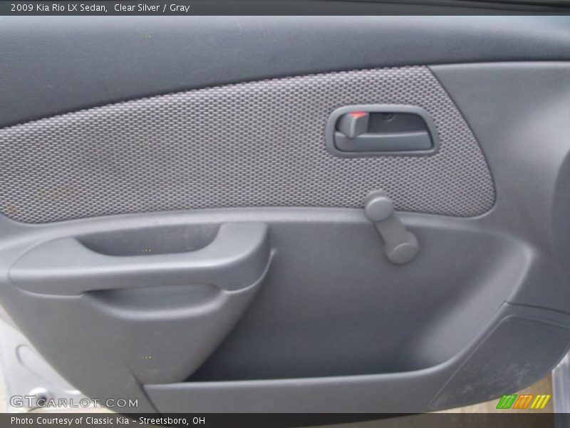 Clear Silver / Gray 2009 Kia Rio LX Sedan