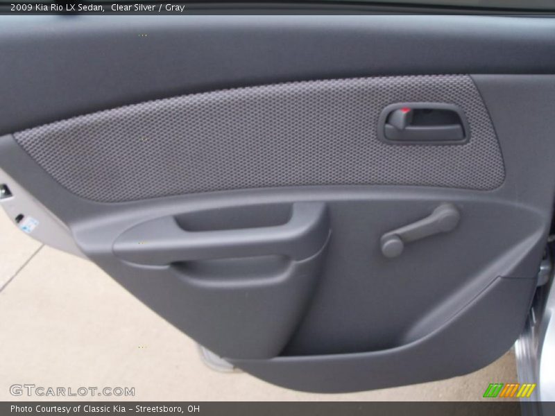 Clear Silver / Gray 2009 Kia Rio LX Sedan