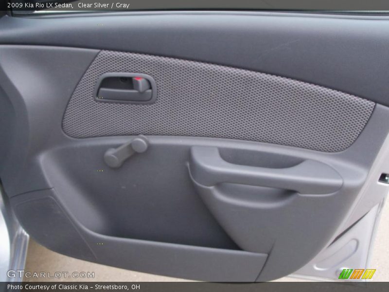 Clear Silver / Gray 2009 Kia Rio LX Sedan