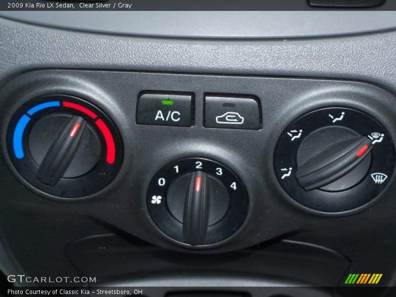 Clear Silver / Gray 2009 Kia Rio LX Sedan