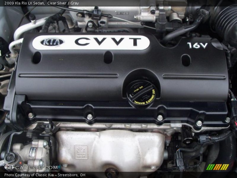 Clear Silver / Gray 2009 Kia Rio LX Sedan