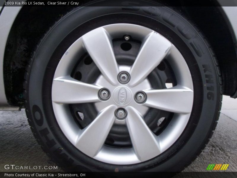 Clear Silver / Gray 2009 Kia Rio LX Sedan