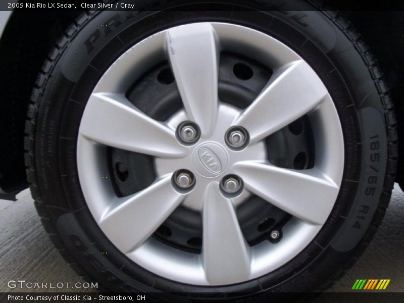 Clear Silver / Gray 2009 Kia Rio LX Sedan