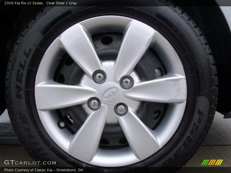 Clear Silver / Gray 2009 Kia Rio LX Sedan