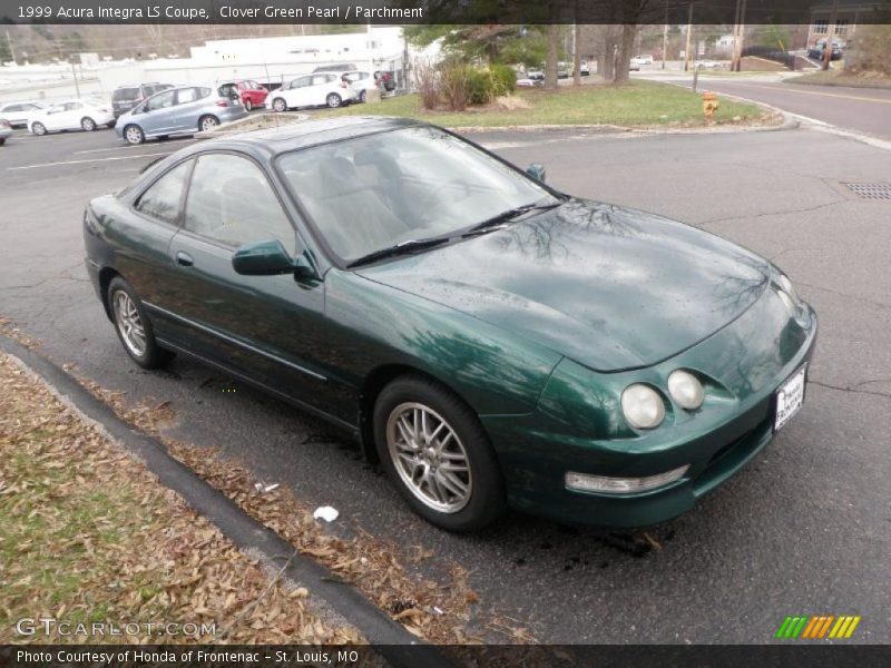 Clover Green Pearl / Parchment 1999 Acura Integra LS Coupe