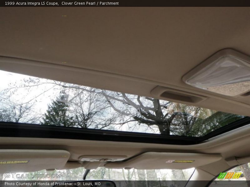 Clover Green Pearl / Parchment 1999 Acura Integra LS Coupe