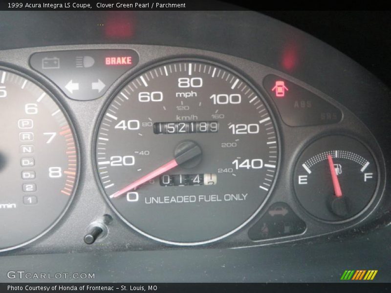 Clover Green Pearl / Parchment 1999 Acura Integra LS Coupe