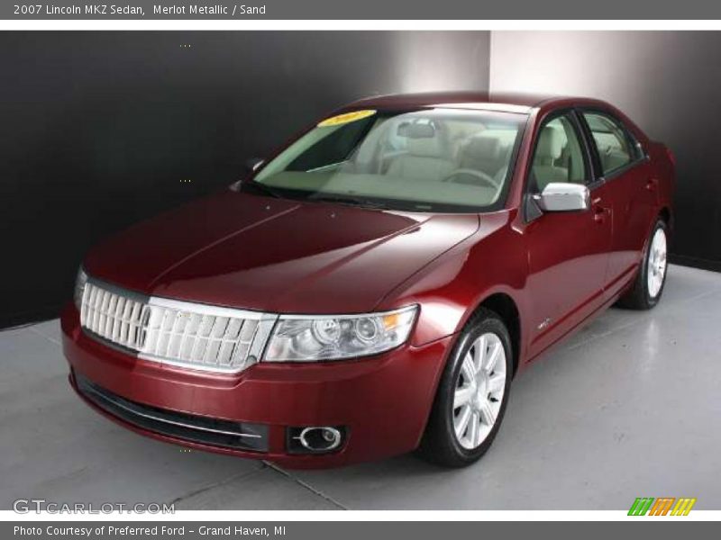 Merlot Metallic / Sand 2007 Lincoln MKZ Sedan