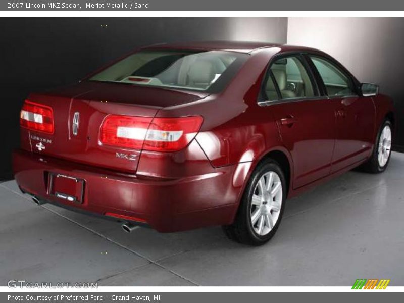 Merlot Metallic / Sand 2007 Lincoln MKZ Sedan