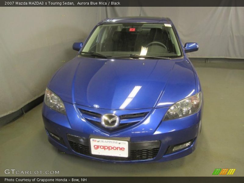 Aurora Blue Mica / Black 2007 Mazda MAZDA3 s Touring Sedan