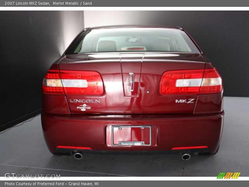 Merlot Metallic / Sand 2007 Lincoln MKZ Sedan