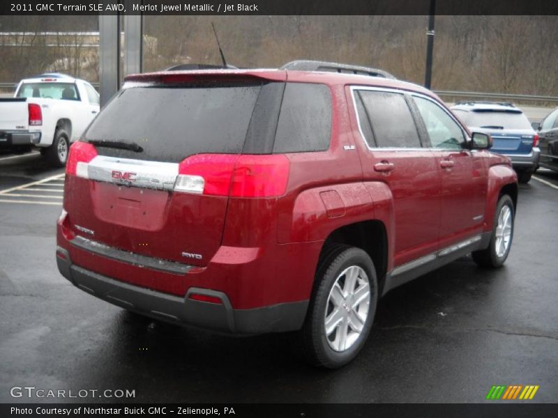 Merlot Jewel Metallic / Jet Black 2011 GMC Terrain SLE AWD
