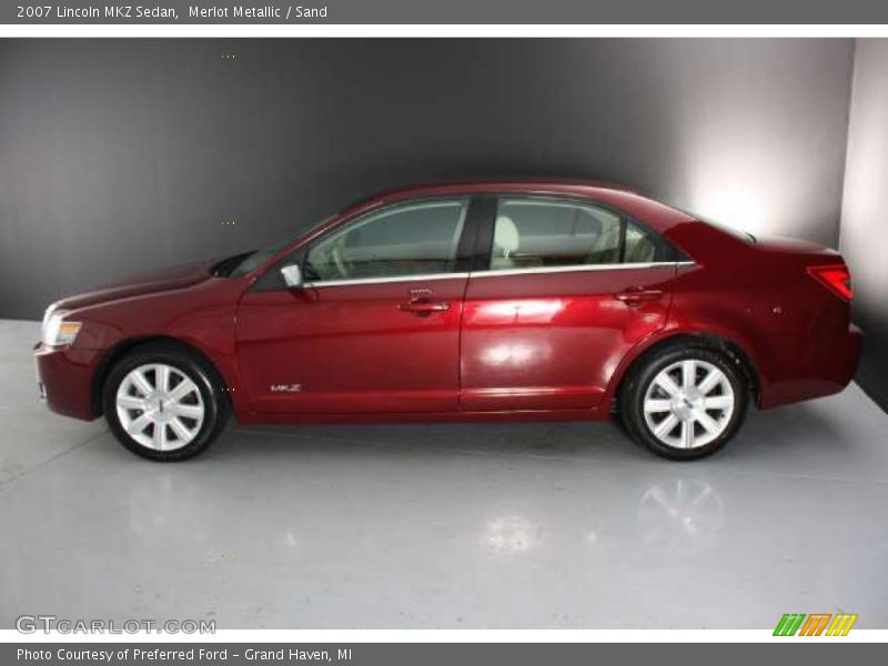Merlot Metallic / Sand 2007 Lincoln MKZ Sedan