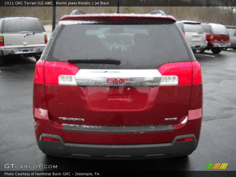 Merlot Jewel Metallic / Jet Black 2011 GMC Terrain SLE AWD