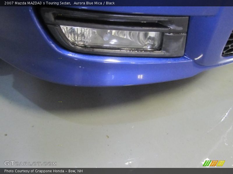 Aurora Blue Mica / Black 2007 Mazda MAZDA3 s Touring Sedan