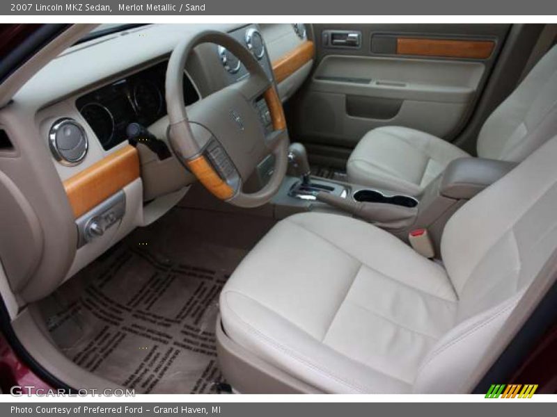 Merlot Metallic / Sand 2007 Lincoln MKZ Sedan