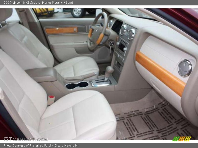 Merlot Metallic / Sand 2007 Lincoln MKZ Sedan