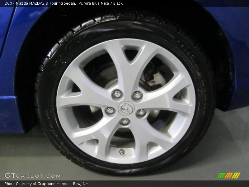 Aurora Blue Mica / Black 2007 Mazda MAZDA3 s Touring Sedan